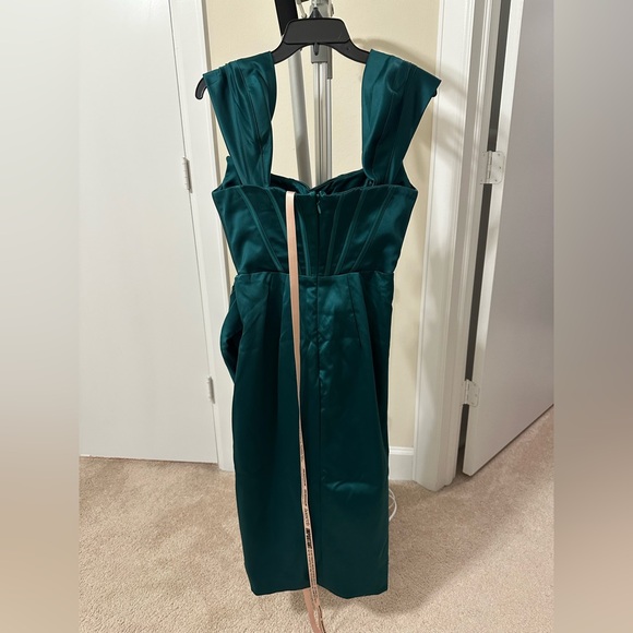 House of CB Emerald Strapless Dress - Picture 6 of 9